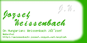 jozsef weissenbach business card